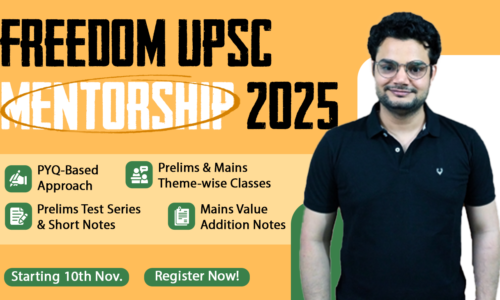 UPSC Prelims and Mains Mentorship Program 2025